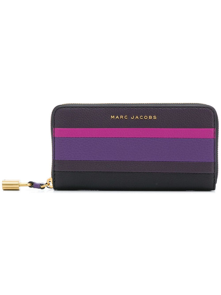 panelled zip purse