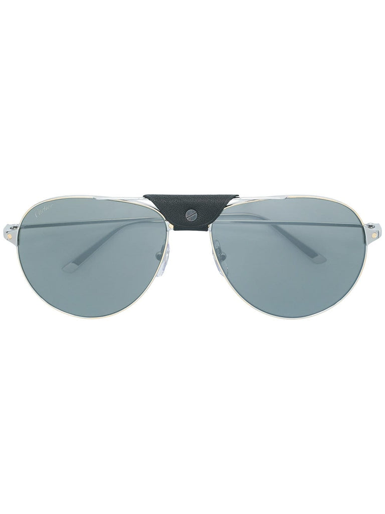 leather top bar sunglasses