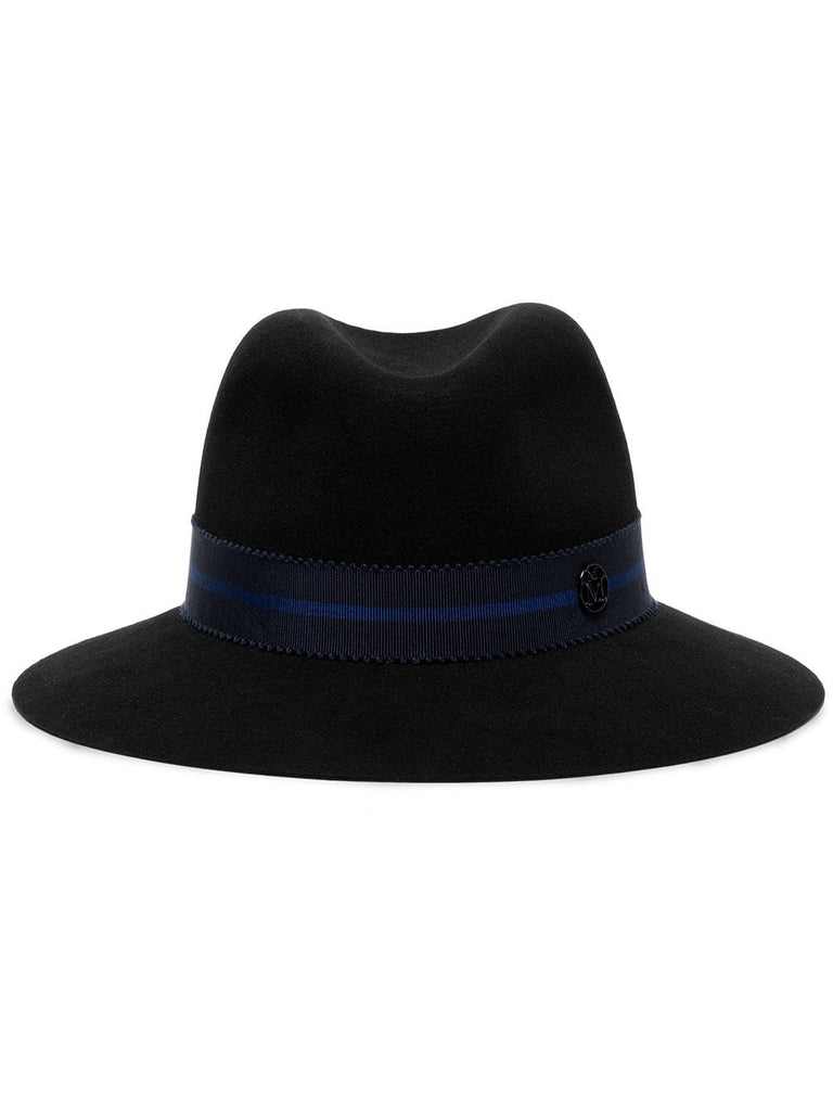 Ribbon Detail Wool Fedora Hat