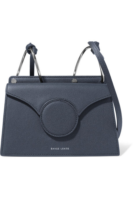 Phoebe mini textured-leather shoulder bag