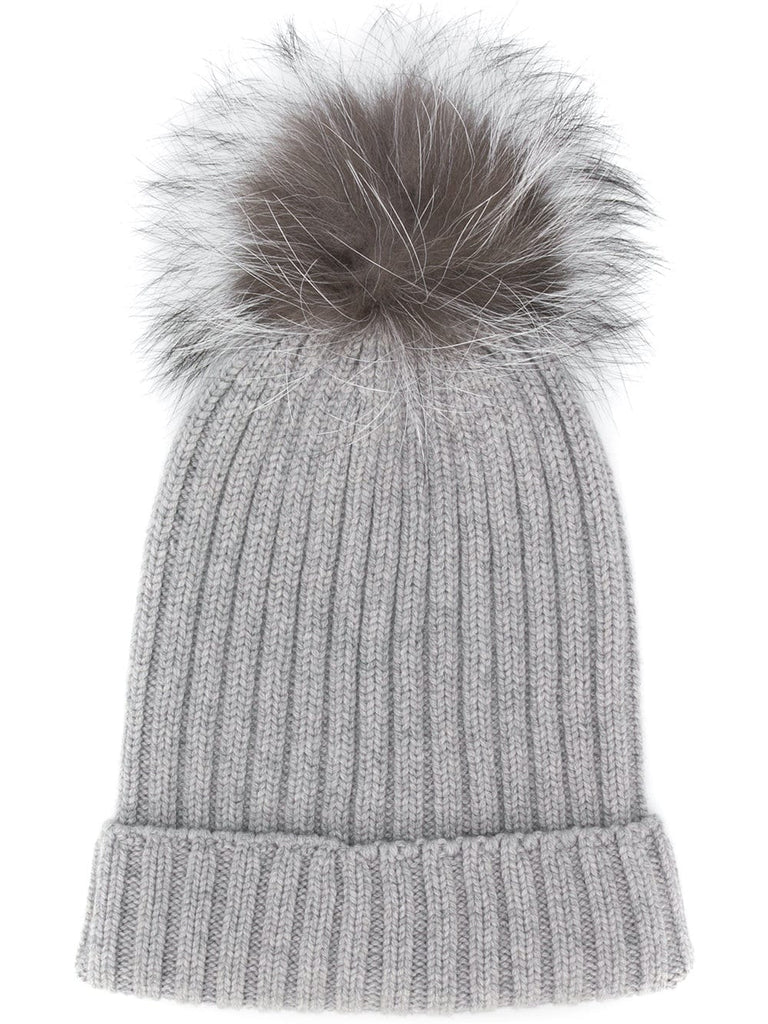 fur pom pom hat