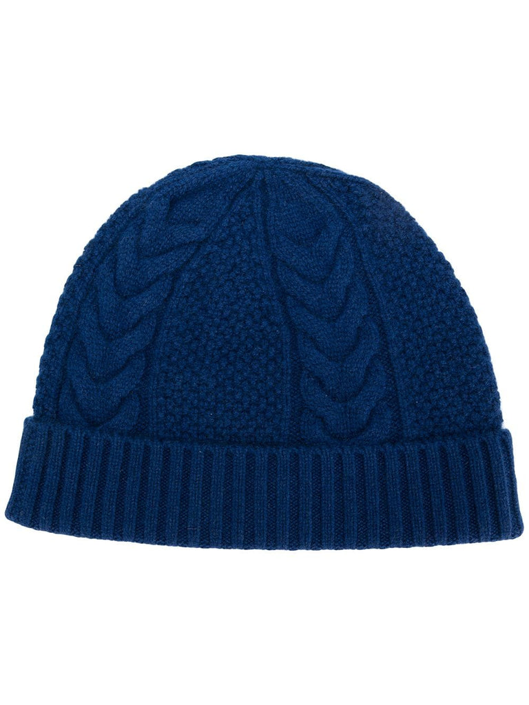 cable knit beanie