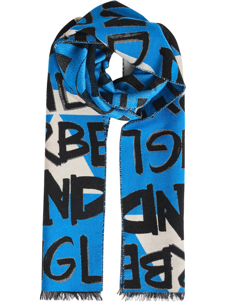 Graffiti Cotton Jacquard Scarf