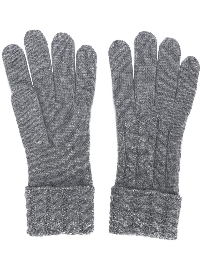 cable knit gloves