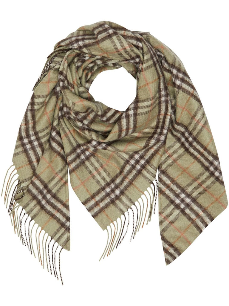 The Burberry Bandana in Check Cashmere