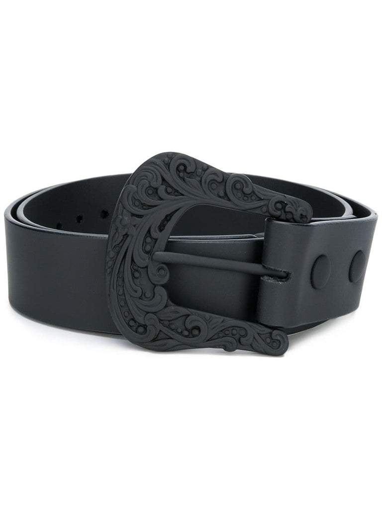 embossed buckle belt