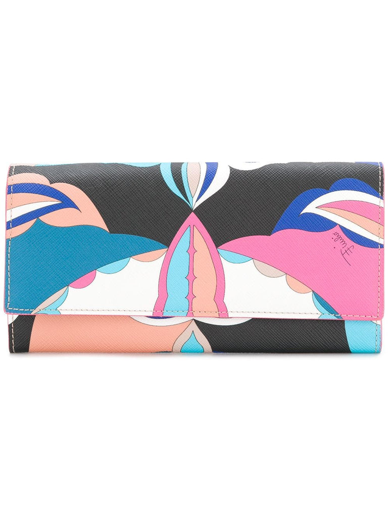 psychedelic print wallet