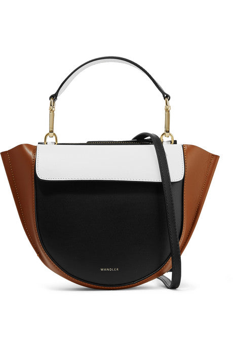 Hortensia mini color-block leather shoulder bag