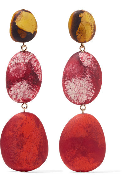 River Rock resin earrings