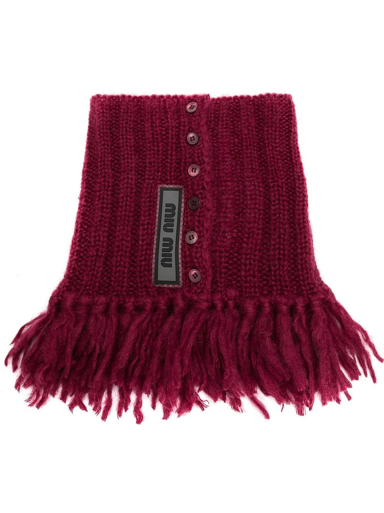 knitted collar scarf