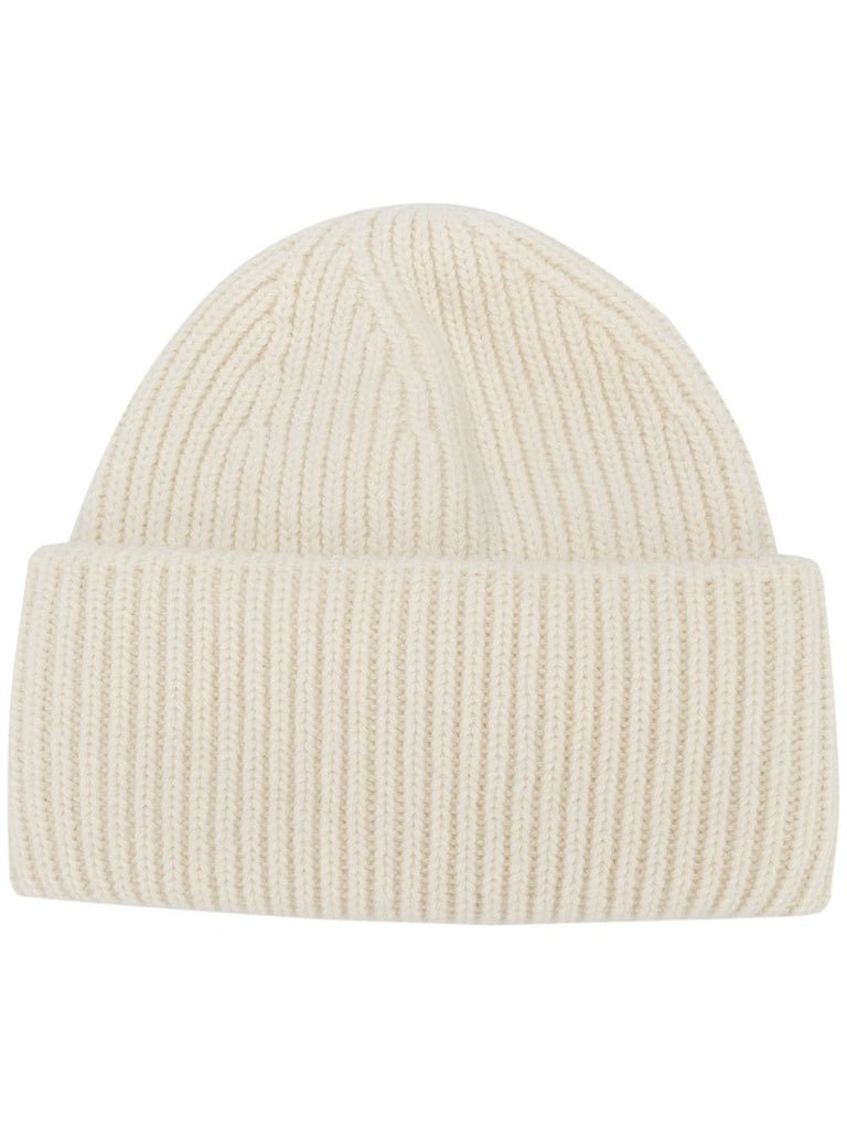 ribbed wool beanie