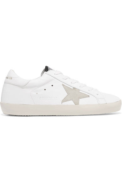 Superstar leather and suede sneakers