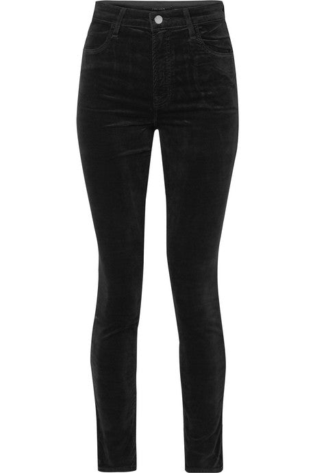 Maria cotton-blend velvet skinny pants