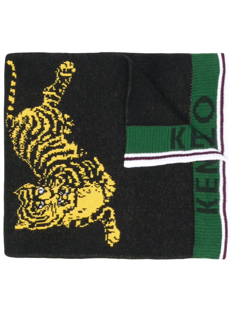 front logo tiger scarf