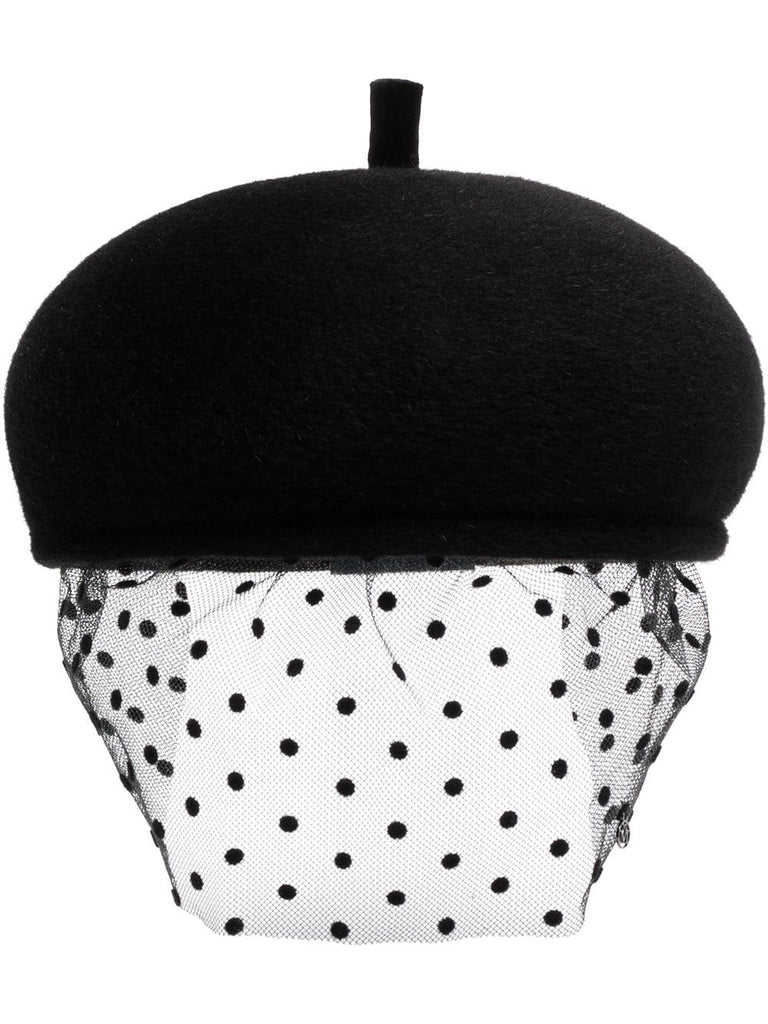 Bonnie Polka Dot Veil Hat