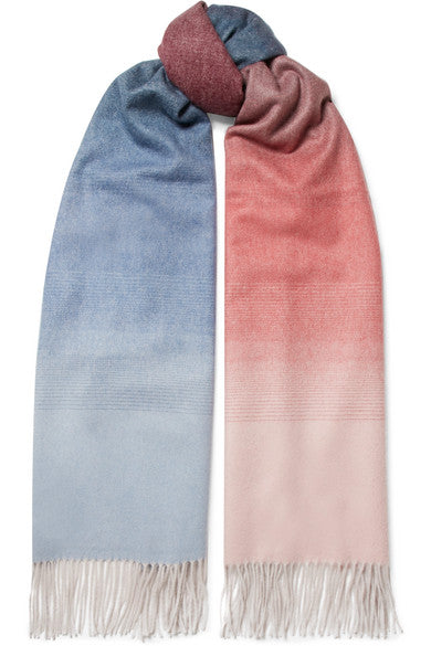 Ombré cashmere stole