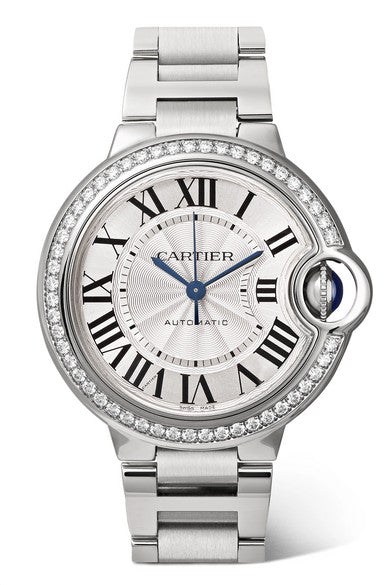 Ballon Bleu de Cartier Automatic 36mm stainless steel and diamond watch