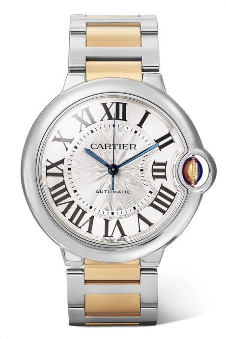 Ballon Bleu de Cartier 36.6mm 18-karat gold and stainless steel watch