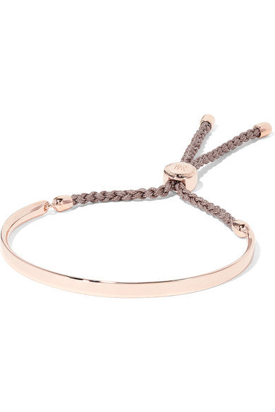 Fiji rose gold vermeil and woven bracelet