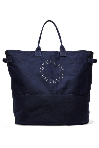 Printed cotton-canvas tote