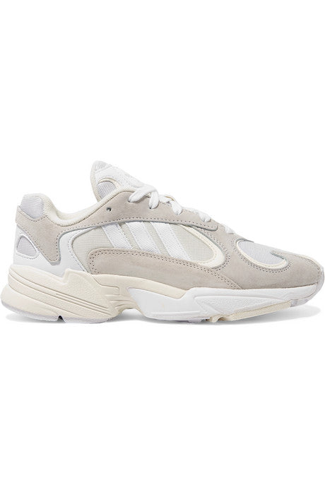 Yung-1 leather, suede and mesh sneakers