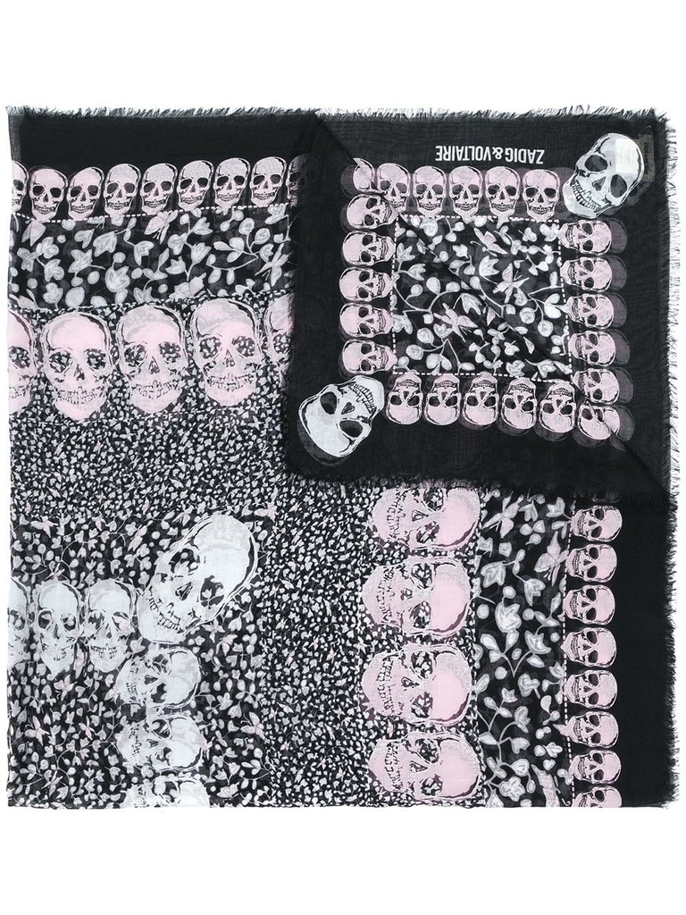 logo skull scarf