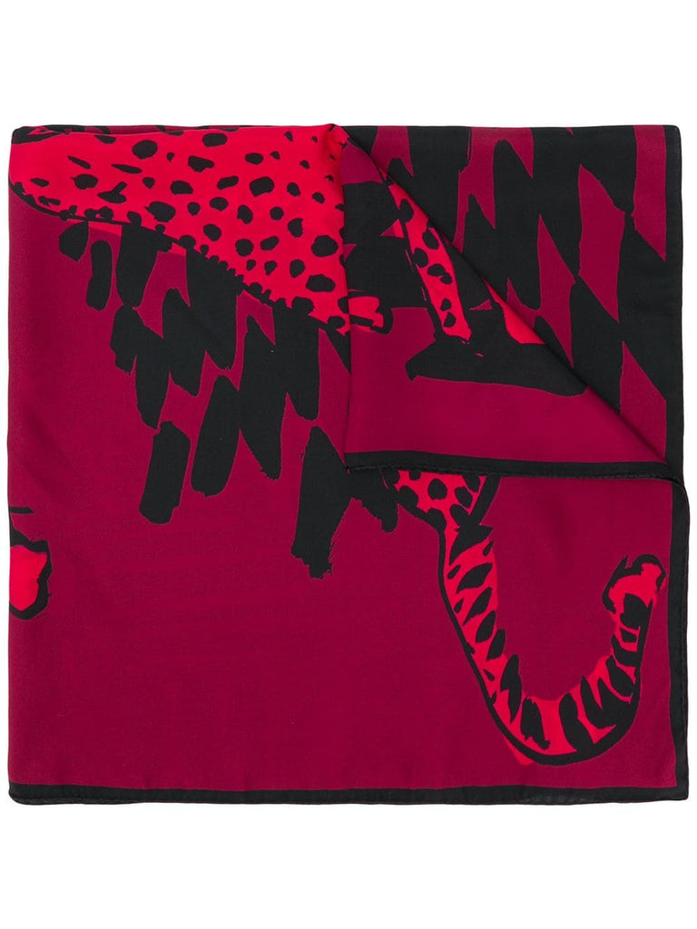 Villa Leopard print square scarf