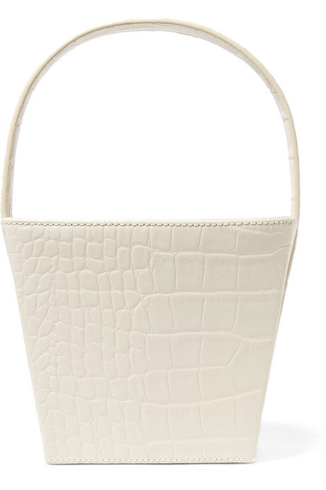 Edie croc-effect leather tote