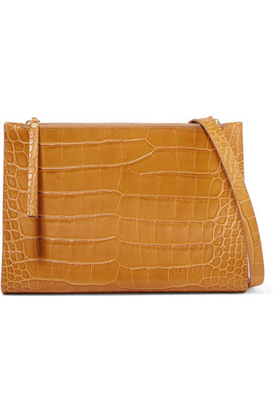 Izabel croc-effect leather shoulder bag