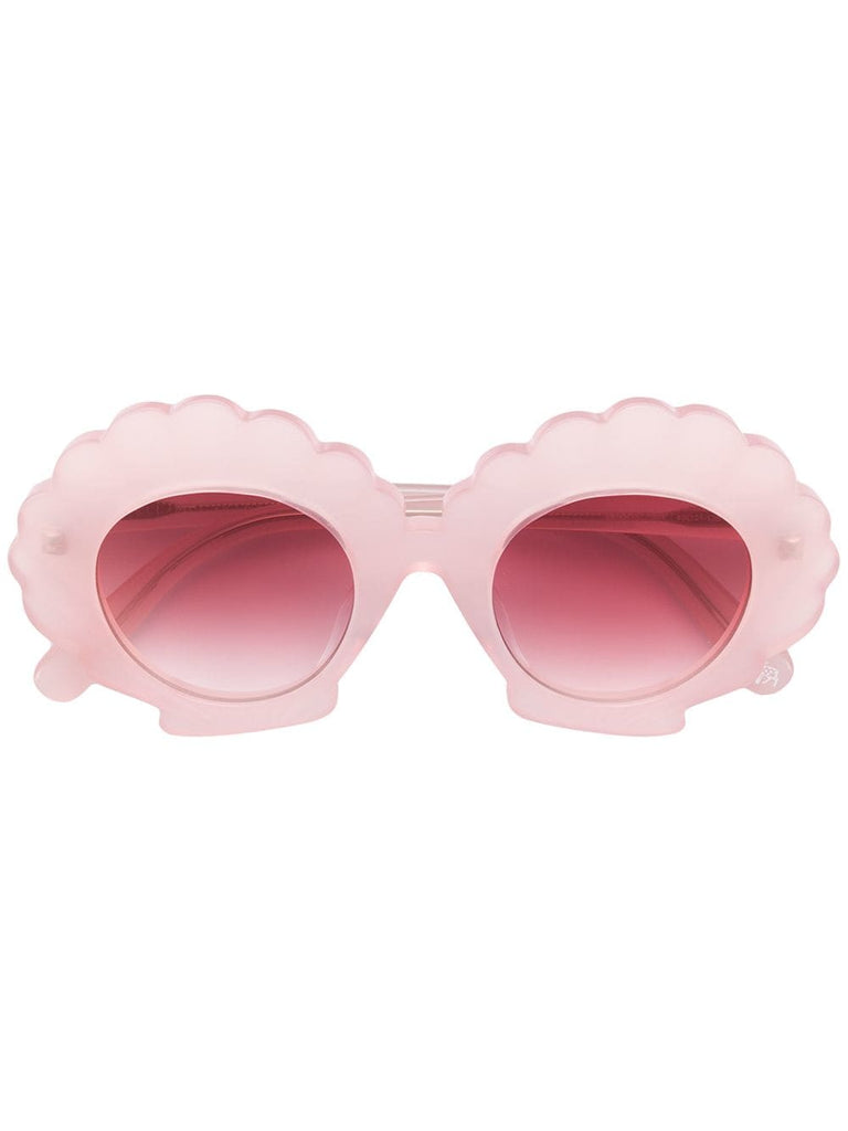 scallop round sunglasses