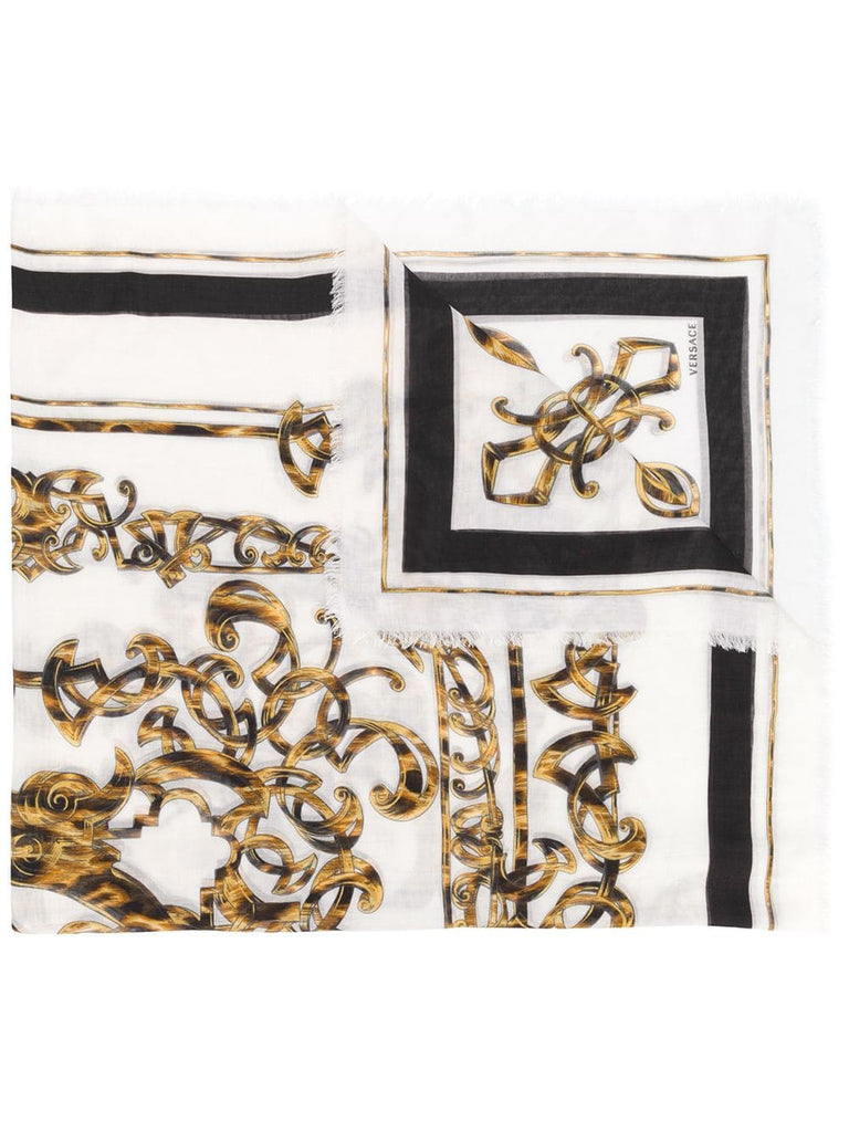 Barocco print scarf