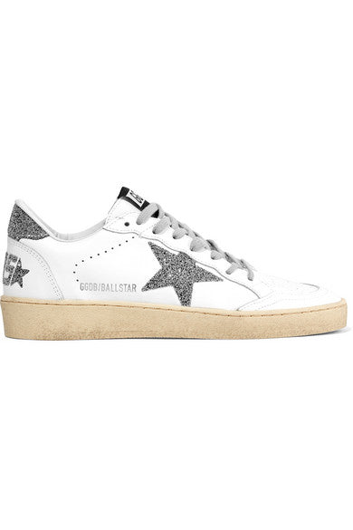 Ball Star Swarovski crystal-embellished leather sneakers