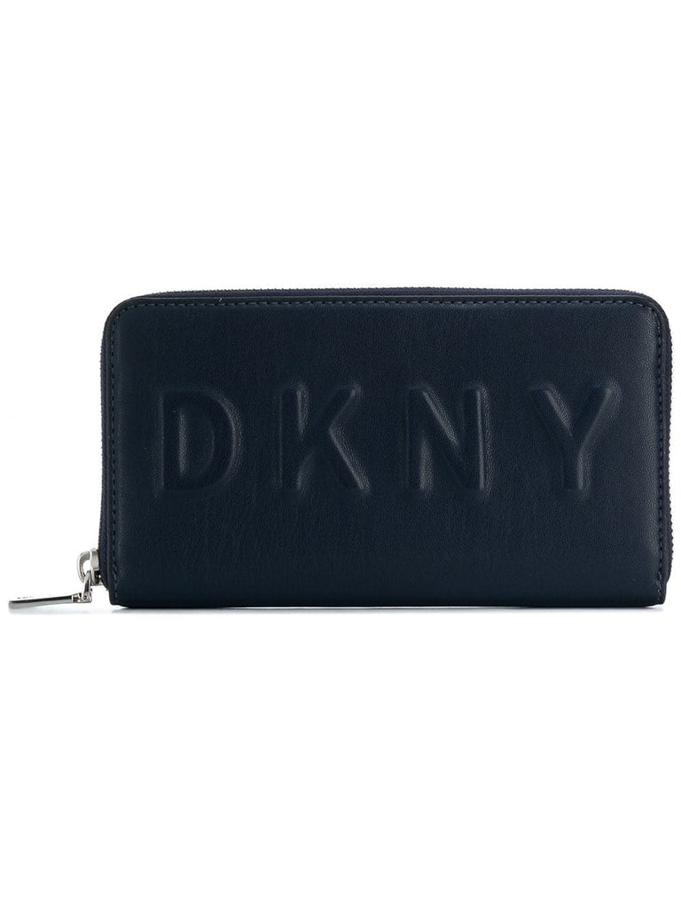 embossed logo wallet