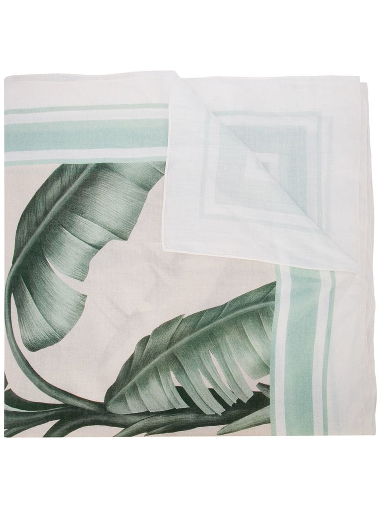 leaf print scarf