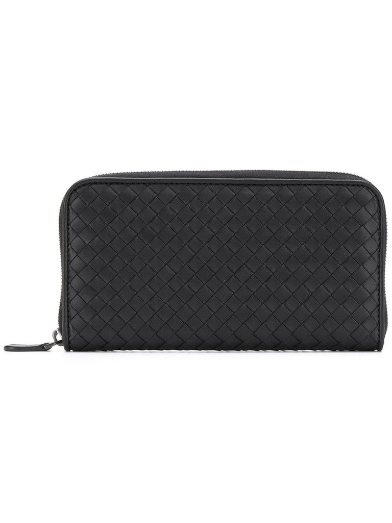 woven zipped wallet