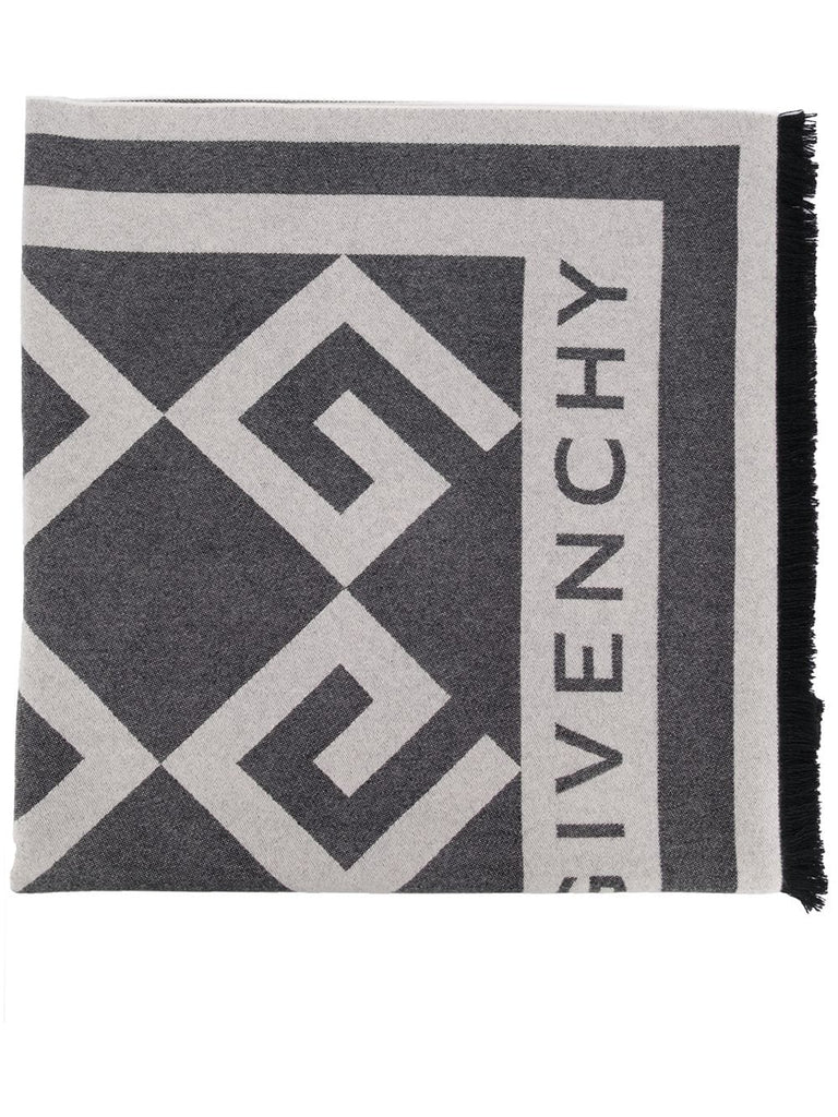 large logo scarf