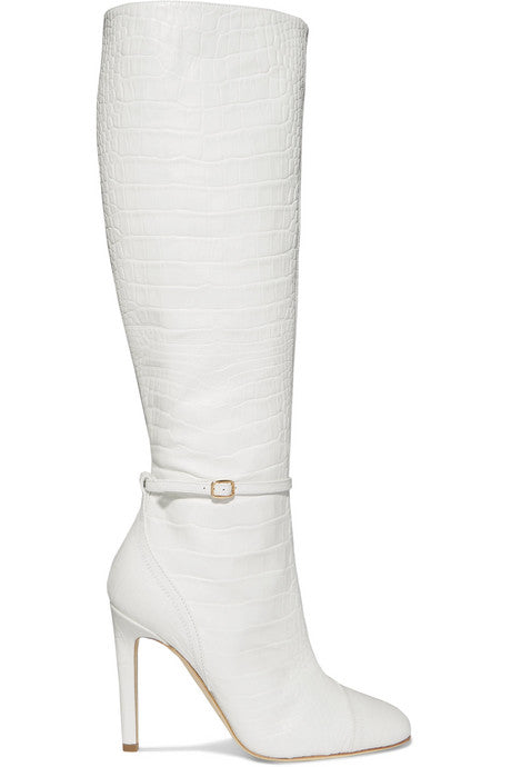 + Roksanda Rhonda 100 croc-effect leather knee boots