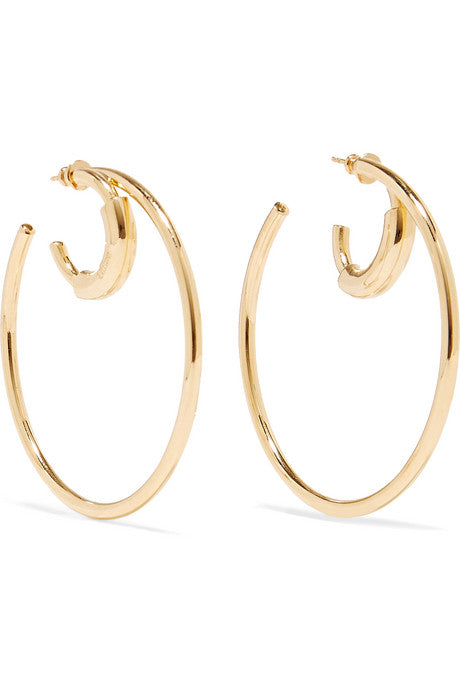 Reese gold-tone hoop earrings