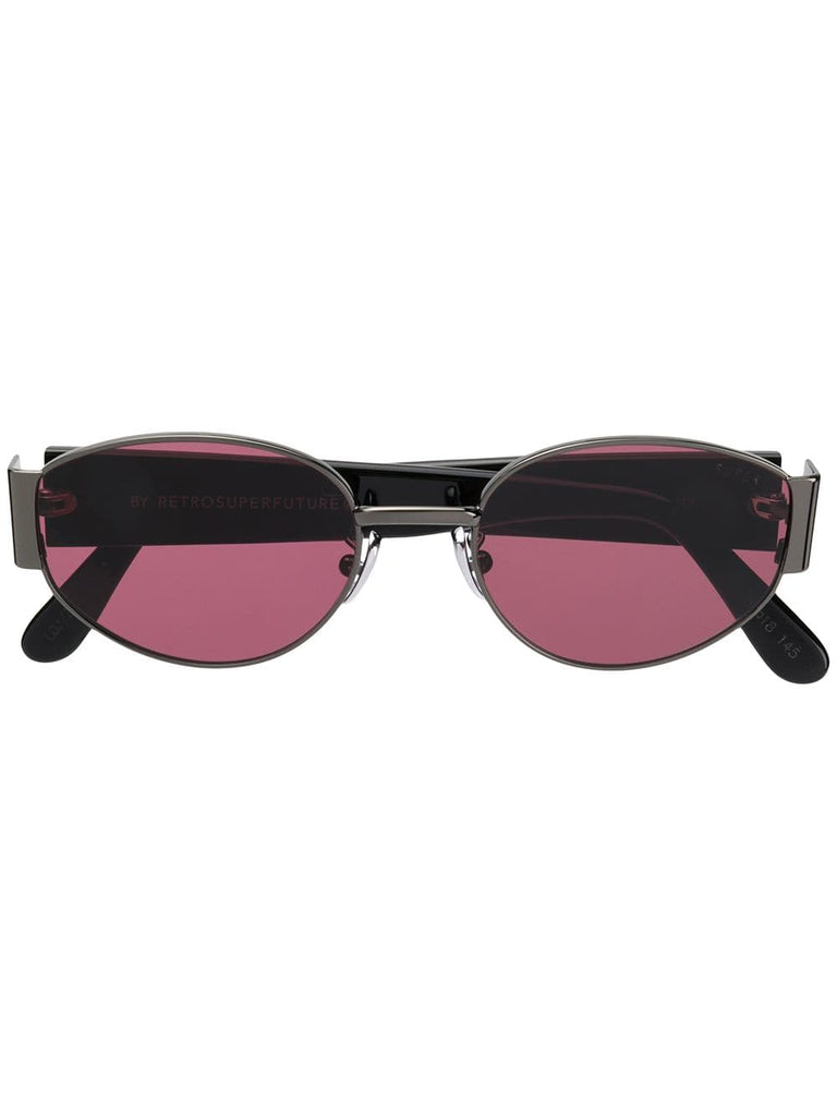 X round tinted sunglasses