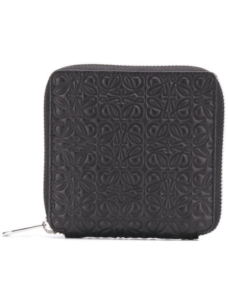 monogram zip purse