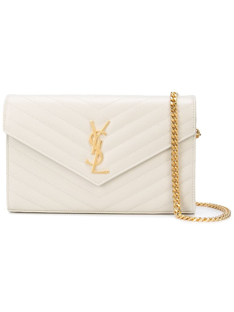 Monogram envelope bag