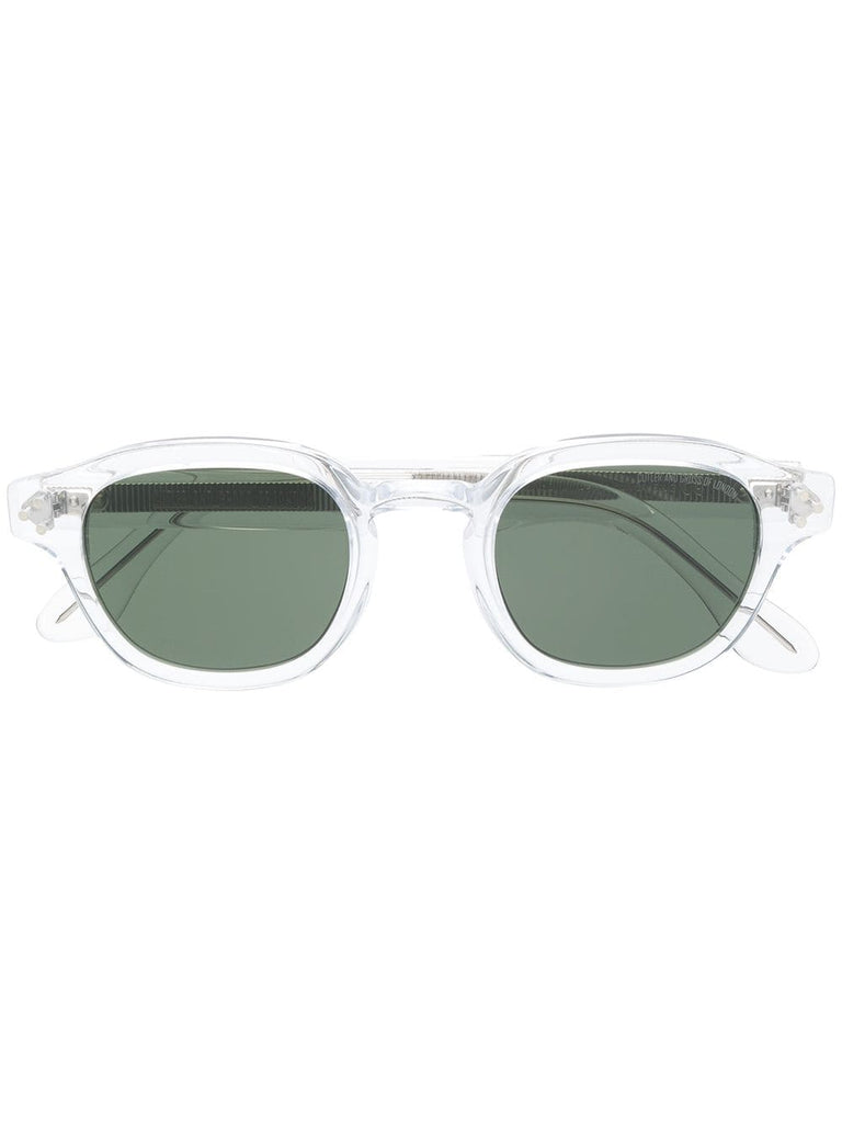 transparent frame sunglasses