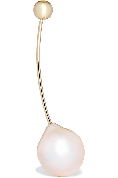 Elipse Ariel 14-karat gold pearl earring