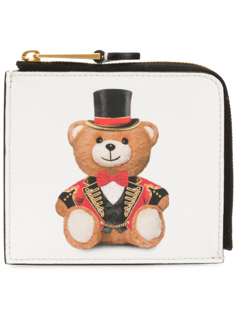 teddy print wallet