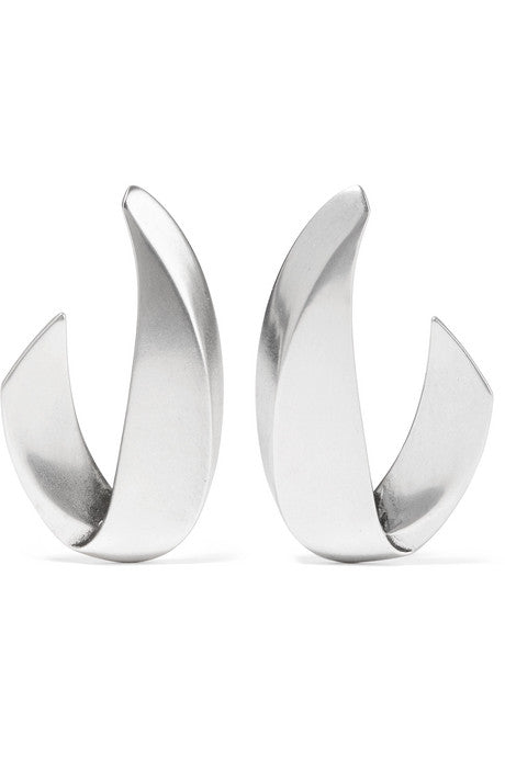 Chaines silver-tone earrings