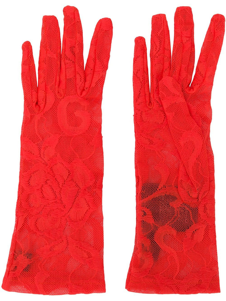 floral lace gloves