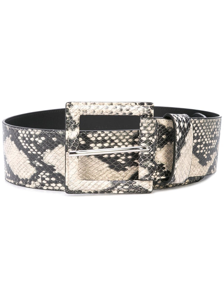 snake print belt