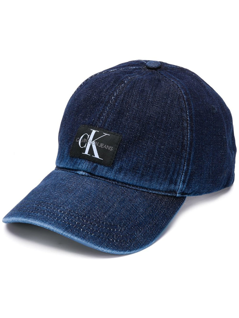 logo denim baseball cap