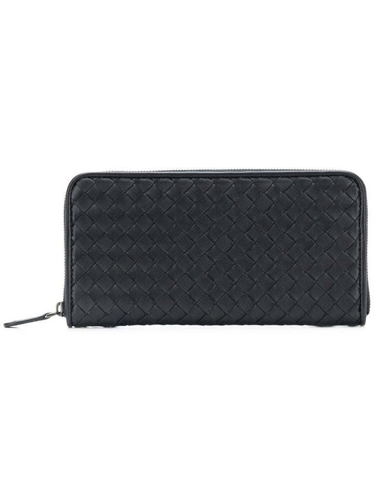 long woven wallet