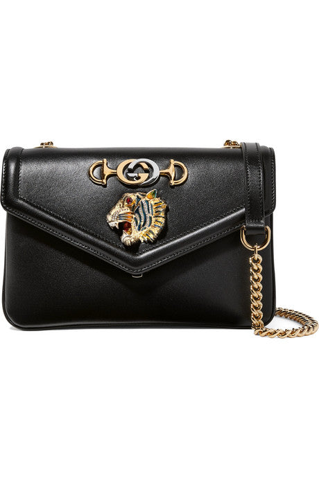 Rajah small embellished leather shoulder bag